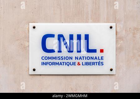 Sign of the Commission Nationale Informatique et Libertés (CNIL ...