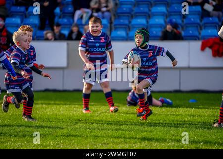 Salford, UK. 25th February 2024. Salford Red Devils Vs Castleford Tigers Betfred Super League Round 2, Salford Community Stadium, 25th February 2024. Credit: James Giblin/Alamy Live News Stock Photo