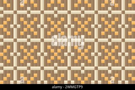 Seamless traditional woven pattern called Anyaman Stock Vector