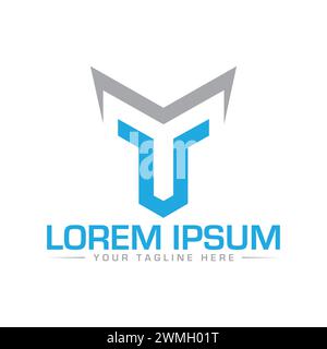 YM Letter Logo Design. Professional YM Logo Design. Stock Vector