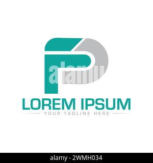 FD Letter Logo Design. Stock Vector