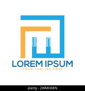 FW Letter Logo Design. Creative FW Logo Design. Stock Vector