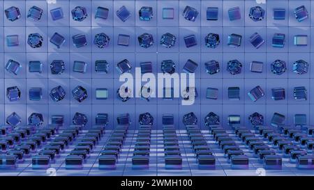 A visual depiction of data being organized and categorized into structured formats, underscoring the importance of data management in. Stock Photo