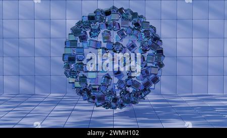 A visual depiction of data being organized and categorized into structured formats, underscoring the importance of data management in. Stock Photo