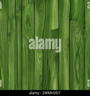 Green wood background Stock Photo