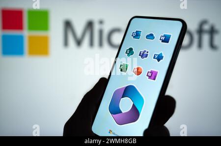 Microsoft 365 copilot office products Stock Photo
