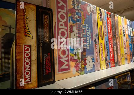 Barnes & Noble Booksellers on Fifth Avenue in New York City has a wide selection of games, USA  2024 Stock Photo