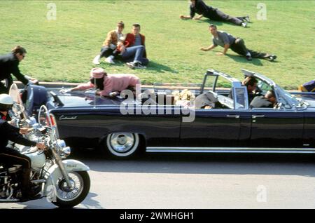JFK  assassination scene Stock Photo