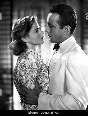 casablanca  Humphrey Bogart & Ingrid Bergman Stock Photo