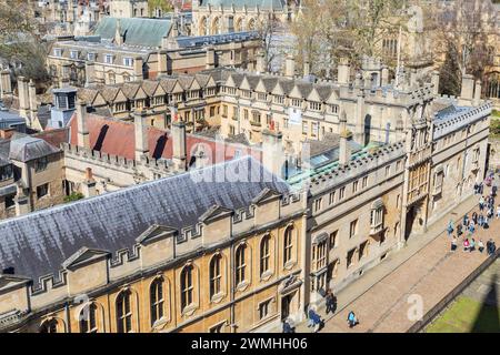 Brasenose College, Oxford, England, with Exeter College in the background. Stock Photo