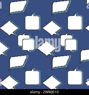 Comic bubble chat pattern background Vector Stock Vector Image & Art ...