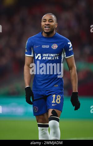 Christopher Nkunku of Chelsea during the Carabao Cup Final match