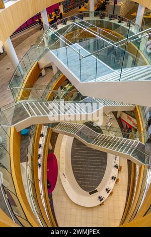 The atrium of Liverpool Central Library Stock Photo