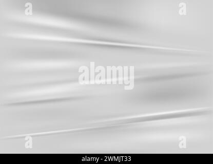 Realistic plastic wrap texture. Stretched polyethylene cover overlay effect Stock Vector