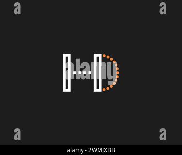 creative letter HD logo design vector template Stock Vector