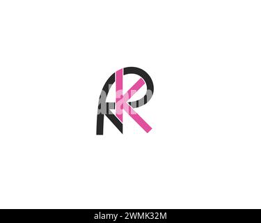 creative letter RK logo design vector template Stock Vector