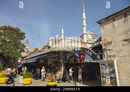 Arasta Bazaar and Blue Mosque, Istanbul, Turkey © Dosfotos/Axiom Stock Photo