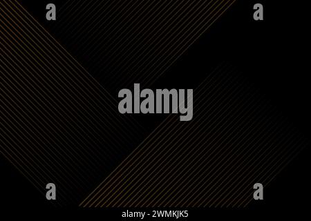 Shiny diagonal lines wallpaper with black background. Stock Vector