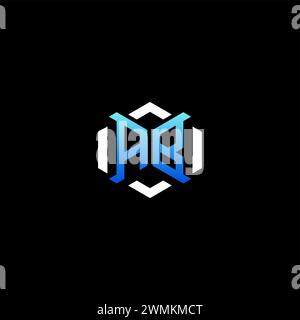 AB initial gaming concept ideas for esport team, twitch, streamer and gamer Stock Vector