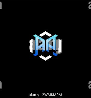 AP initial gaming concept ideas for esport team, twitch, streamer and gamer Stock Vector