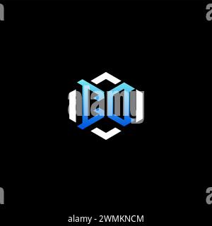 CD initial gaming concept ideas for esport team, twitch, streamer and gamer Stock Vector