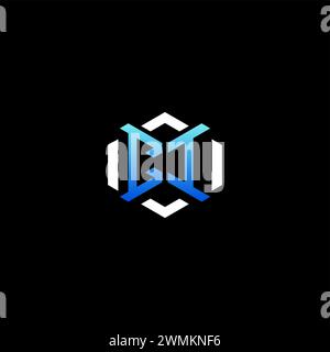 CI initial gaming concept ideas for esport team, twitch, streamer and gamer Stock Vector