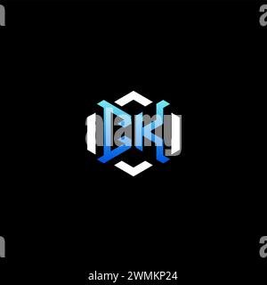 CK initial gaming concept ideas for esport team, twitch, streamer and gamer Stock Vector