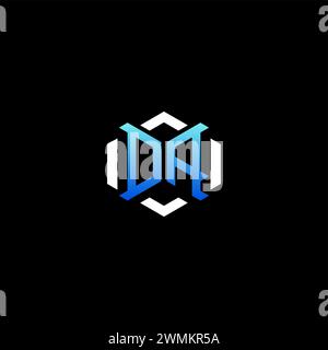 DA initial gaming concept ideas for esport team, twitch, streamer and gamer Stock Vector