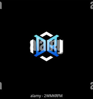 DB initial gaming concept ideas for esport team, twitch, streamer and gamer Stock Vector