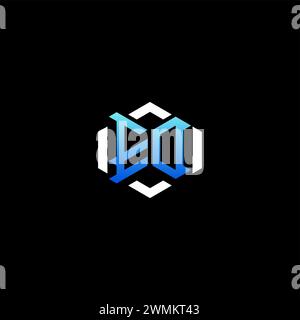 ED initial gaming concept ideas for esport team, twitch, streamer and gamer Stock Vector