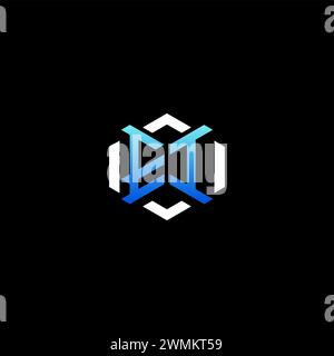 EI initial gaming concept ideas for esport team, twitch, streamer and gamer Stock Vector