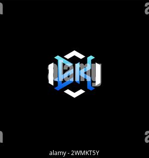 EK initial gaming concept ideas for esport team, twitch, streamer and gamer Stock Vector