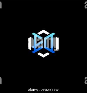 EO initial gaming concept ideas for esport team, twitch, streamer and gamer Stock Vector