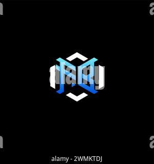 FB initial gaming concept ideas for esport team, twitch, streamer and gamer Stock Vector