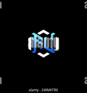 FL initial gaming concept ideas for esport team, twitch, streamer and gamer Stock Vector