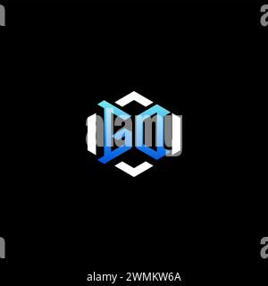 GD initial gaming concept ideas for esport team, twitch, streamer and gamer Stock Vector