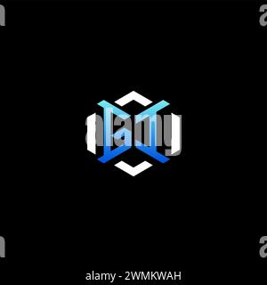 GI initial gaming concept ideas for esport team, twitch, streamer and gamer Stock Vector
