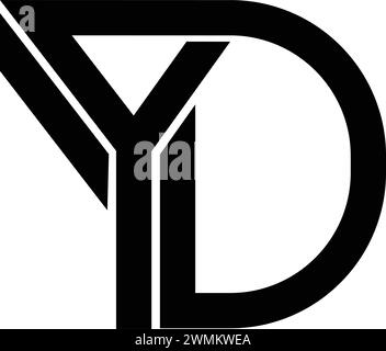 YD letter logo icon vector illustration design Stock Vector