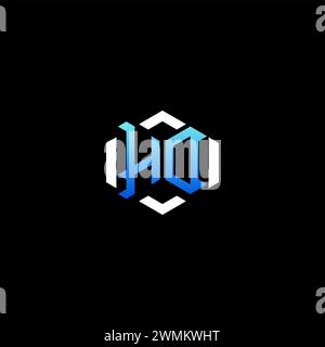 HD initial gaming concept ideas for esport team, twitch, streamer and gamer Stock Vector