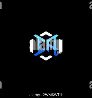 IA initial gaming concept ideas for esport team, twitch, streamer and gamer Stock Vector