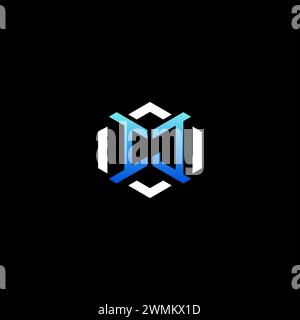 IJ initial gaming concept ideas for esport team, twitch, streamer and gamer Stock Vector