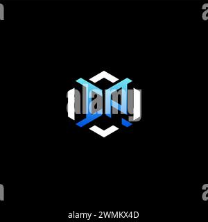 IP initial gaming concept ideas for esport team, twitch, streamer and gamer Stock Vector