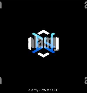 IY initial gaming concept ideas for esport team, twitch, streamer and gamer Stock Vector