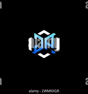 JP initial gaming concept ideas for esport team, twitch, streamer and gamer Stock Vector