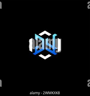 JY initial gaming concept ideas for esport team, twitch, streamer and gamer Stock Vector