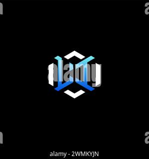 LI initial gaming concept ideas for esport team, twitch, streamer and gamer Stock Vector