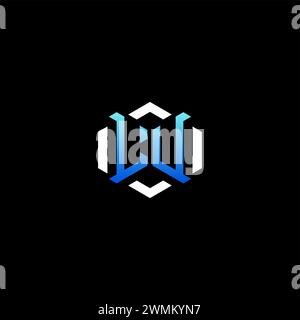 LU initial gaming concept ideas for esport team, twitch, streamer and gamer Stock Vector