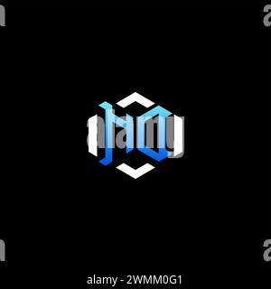 ND initial gaming concept ideas for esport team, twitch, streamer and gamer Stock Vector