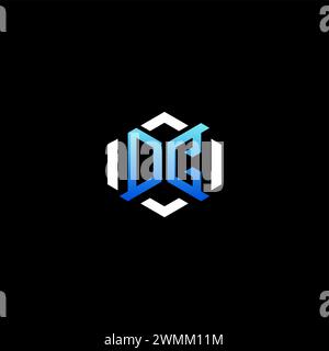 OC initial gaming concept ideas for esport team, twitch, streamer and gamer Stock Vector