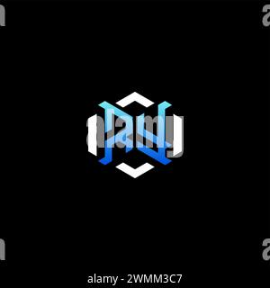 RY initial gaming concept ideas for esport team, twitch, streamer and gamer Stock Vector